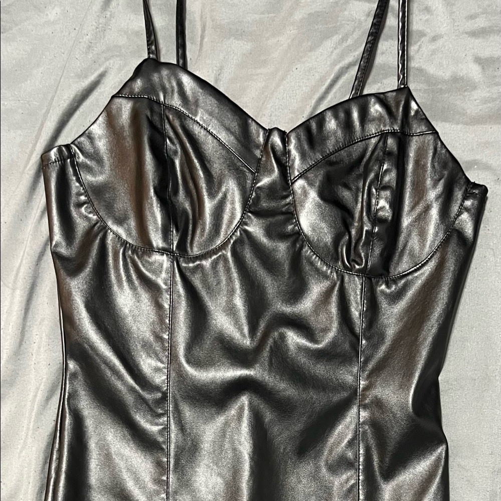 leather dress